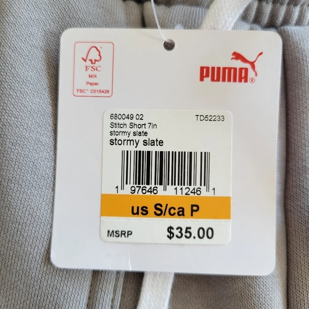 Puma Gray Men's Shorts.